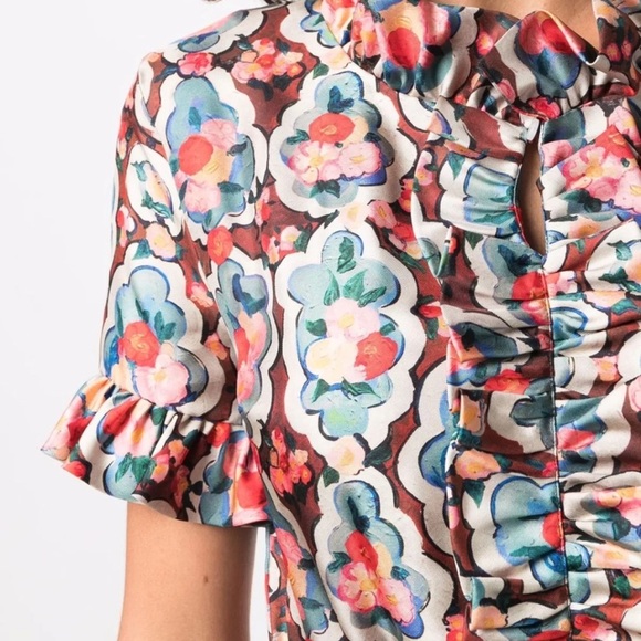 LA DoubleJ Long And Sassy Dress Size Large Matisse Silk NWT - Picture 15 of 15